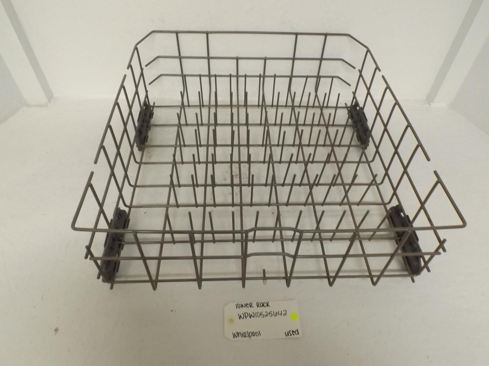 Whirlpool Dishwasher WPW10525642 Lower Rack Used Whirlpool Dishwasher WPW10525642 Lower Rack Used